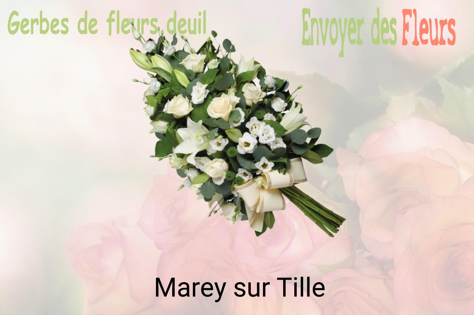 Gerbe de fleurs de deuil livrée à Marey-sur-Tille